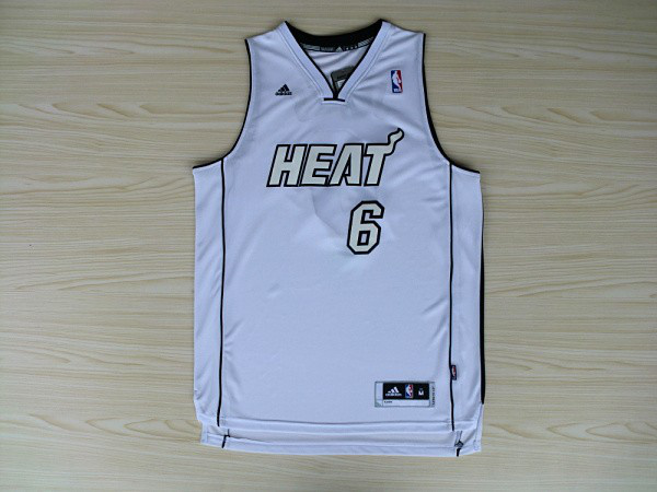  NBA Miami Heat 6 LeBron James New Revolution 30 Swingman White 2012 2013 New Season Jersey